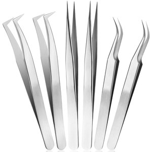 Kit de Herramientas Esenciales de Maquillaje, Juego de Pinzas para Pestañas con Punta Fina, Juego de Pinzas Profesionales para Pestañas - Product Image 1