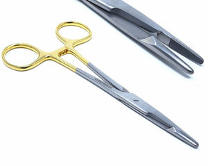 Reusable Needle Holder with Scissors Surgical Needle Clamp Veterinary Orthopedic Pin Holder with Cutter By <b>Blush</b> Surgical - Product Image 3