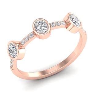 Anillos de Compromiso REYES de Alta Gama en Oro Sólido de 14K con Diamantes Cultivados en Laboratorio CVD HPHT para Mujer, Certificados por IGI, Joyería Fina - Product Image 2