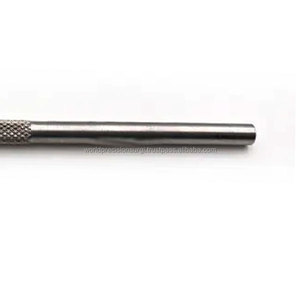 Manche de micro-scalpel miniature en acier inoxydable chirurgical 3K moleté avec mandrin autobloquant, pour kit d'instruments manuels - Product Image 3