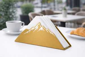 ที่วางผ้าเช็ดปากเหล็กดีไซน์สวย ของตกแต่งโต๊ะอาหารสุดหรู - Product Image 3