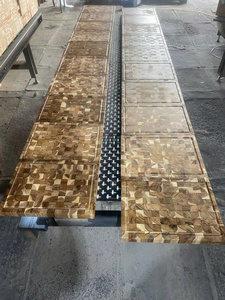 Planche à découper en bois naturel à grain de bois apparent, motif unique, durable, planche de cuisine robuste pour boucher - Product Image 5