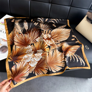 Nouveau Foulard Carré Femme Effet Soie, Foulard de Cou, Bandeau Imprimé, Nouveaux Châles et Écharpes Printemps - Product Image 5