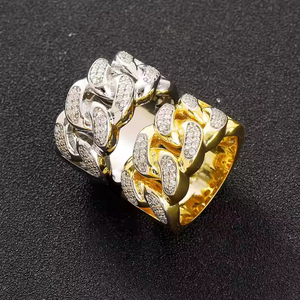 Anillos de Moissanita Excepcionales Estilo Hip Hop, Chapados en Rodio, Diamantes Creados en Laboratorio, Materiales de Primera Calidad para un Look Inigualable - Product Image 4