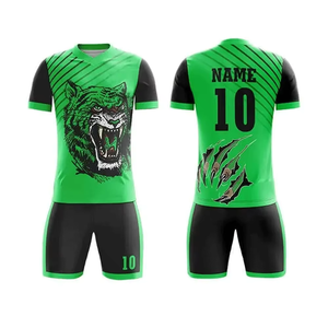 Ensemble de maillots de football pour hommes de haute qualité personnalisés, nouveau design, col polo, ensemble complet, provenant d'usine, clubs originaux populaires - Product Image 2