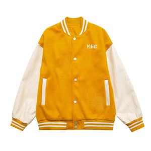 Chaqueta Varsity Moderna para Hombre, Fabricada en Pakistán, Diseño Personalizado, Cierre Frontal, Tela de Forro Polar, Transpirable y Ecológica - Product Image 1