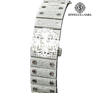 Reloj de Lujo Hecho a Mano con Diamantes de Moissanita, Joyería Hip Hop, Reloj de Pulsera de Acero Inoxidable Totalmente Cubierto de Diamantes, Disponible a Buen Precio - Product Image 2