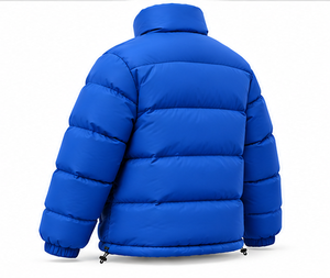 Chaqueta Acolchada para Hombre, Personalizada al por Mayor, Color Azul Cobalto, Gruesa, Térmica, con Cuello Alto, para Invierno, OEM - Product Image 6