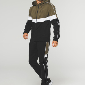 Custom Mens Color <b>Hoodie</b> and Pants Tracksuit Polyester Cotton Casual Sportswear Set with Drawstring - Product Image 5