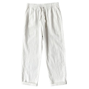 Pantalon décontracté fin pour homme, pantalon long ample et léger en lin pour l'été - Product Image 3