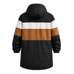 เสื้อโค้ทพาร์ก้าสำหรับว่ายน้ำแบบหนาพิเศษพร้อมฮู้ด ป้องกันลมและกันน้ำ ด้านนอกเป็นผ้ากันน้ำ ด้านในบุด้วยผ้าฟลีซนุ่ม สำหรับว่ายน้ำในสภาพอากาศหนาวเย็น - Product Image 4