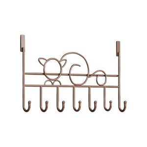 Colgador de puerta multiusos de hierro, ganchos montados en la pared para cocina, baño, dormitorio, organizador de almacenamiento - Product Image 2