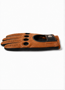 Gants de conduite thermiques imperméables en coton et cuir véritable pour hommes et femmes, compatibles avec les écrans tactiles, respirants, doublés, antidérapants, pour l'hiver, la voiture et le vélo - Product Image 6