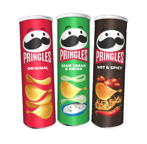 Chips Pringles con Sabor a Queso Cheddar, 165g, 12 Latas por Bandeja Sellada para Exhibiciones Minoristas Eficientes, Logística Mayorista - Product Image 2