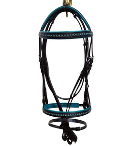 Équipements équestres de luxe : Bridons en cuir, nouveau style, rembourrés avec muserolle, faible MOQ - Product Image 1