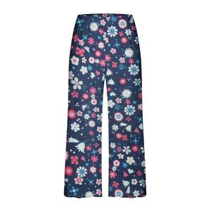 Women's High Waist Wide Leg Knitted Anti-Wrinkle Printed Stars Hearts Pattern Loose Fit Full Length Elegant Elastic Waist - Product Image 3