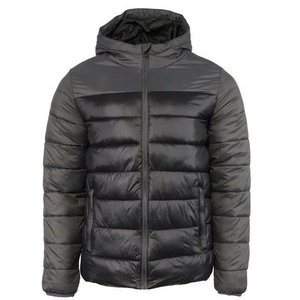 Nouvelles vestes doudounes à capuche gris clair pour hommes, design personnalisé, haute qualité, fermeture éclair tendance, vente en gros - Product Image 1