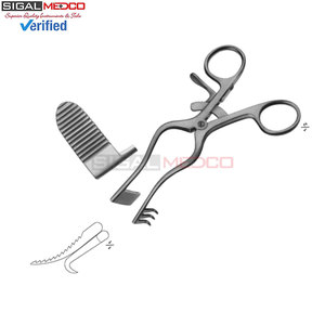 Retracteur abdominal auto-serrant PERKINS 130 mm en acier inoxydable, fournisseur en gros, marque OEM, prix de gros - Product Image 3
