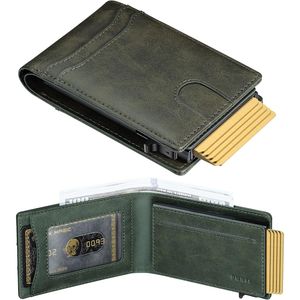 Portafoglio Sottile Intelligente Furid con RFID, Tasca Frontale Pop-up e Finestra per Documenti, Porta Carte da Uomo, Regalo per Marito, Confezionato - Product Image 1