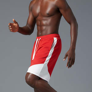 100% Cotton Eco-Friendly Men's Solid Gym Shorts with Side Pockets Breathable Custom DTF Printed Logo men shorts - Product Image 3