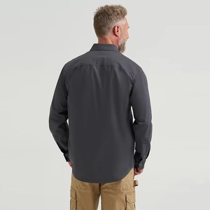 Men's <b>Winter</b> Softshell Shirt Jacket Windproof <b>Waterproof</b> Zipper Closure Stand Collar Workwear Outdoor Utility <b>Coat</b> - Product Image 4