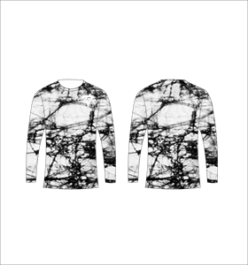 T-shirt à manches longues pour homme, imprimé graphique, col rond décontracté, léger, streetwear tendance, motif abstrait moderne, confortable - Product Image 2