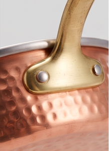 Handmade Copper Sauce <b>Pan</b> With Stainless Steel Lining <b>And</b> Zinc Alloy Handle Classic Design For Gas <b>And</b> Induction Cooker - Product Image 2