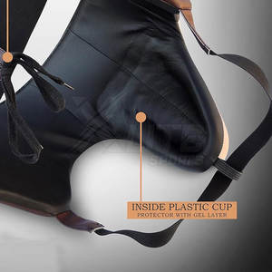 Protector Inguinal de Cuero Ecológico de Alto Rendimiento para Boxeo, MMA, Karate, Entrenamiento, Protección Transpirable y Cómoda para Todas las Estaciones - Product Image 3