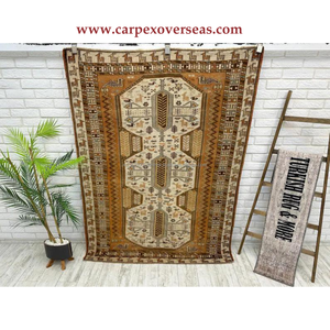 Alfombra de lana persa auténtica de diseño Tribal de alta calidad, tamaño personalizado para acampar, ejercicio, uso de oración - Product Image 1