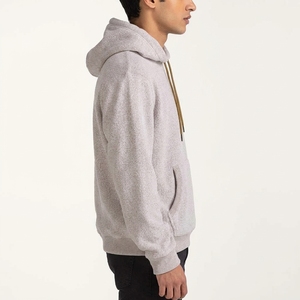 New Arrival <b>Men</b> Hooded <b>Sweatshirt</b> Regular Fit Solid Color Knitted Cotton Casual Pullover Autumn Wear - Product Image 2