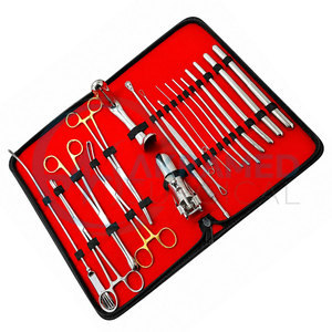 Kit de dilatation et curettage gynécologique de base de haute qualité, kit D&C, instruments en acier inoxydable certifiés CE - Product Image 3