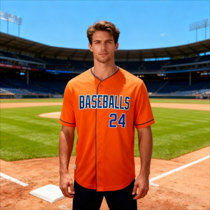 Camiseta de Béisbol para Hombre, 100% Poliéster, Absorbente de Humedad, Transpirable, de Secado Rápido, Uniforme Personalizado con Bolsillos - Product Image 2