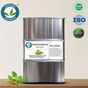 Aceite Herbal Infusionado con Ashwagandha de Katyani Exports - Para Aromaterapia y Fabricación de Cosméticos Herbales - Exportador Mayorista B2B - Product Image 3