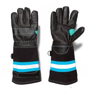 Gants de soudure en cuir ignifuges de conception personnalisée, haute qualité, prix abordable, fabricant de premier plan, gants pour pompiers - Product Image 1
