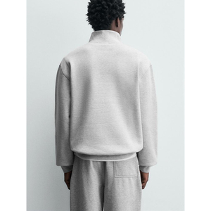 Custom <b>Men</b> Quarter Zip Sweatshirt Heavyweight Cotton <b>Pullover</b> Oversized Streetwear Half Zip Hoodie USA Winter Fashion - Product Image 6