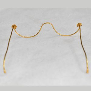 Handmade Brass Gold Plated Facelet eyewear Jewelry Set for Women Bridal Indian Necklace & Earrings Wholesale Manufacturer - Product Image 2