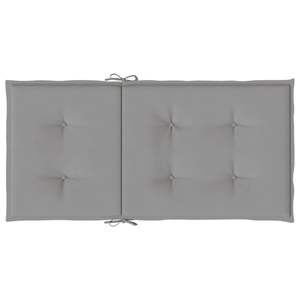 Juego de 2 Cojines para Sillas de Exterior, Respaldo Bajo, Tela Oxford Gris, 100% Poliéster, Duraderos y Elegantes - Product Image 6