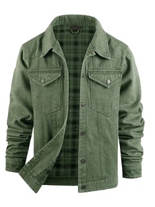 American Men's <b>Winter</b> Casual Hooded <b>Quilted</b> Loose Fit Crocheted Jacket Polyester/Cotton Zipper Windproof Truck Driver - Product Image 2