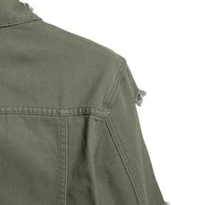 Nouvelle veste en jean bleu délavé de haute qualité pour hommes, designs OEM, vente en gros, col rabattu, printemps 2026 - Product Image 2