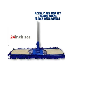 Multipurpose Cotton Thread Dry <b>Mop</b> Set Folding Frame Self-Wringer Extendable Handle Soft Durable Fibers for Home Office - Product Image 6