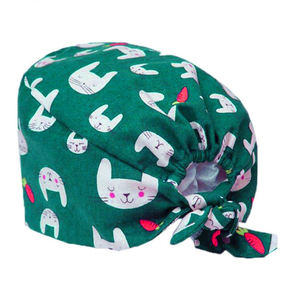 New Custom Unisex Hair Hats Adjustable Doctor Working Nurse <b>Scrub</b> <b>Caps</b> Hospital Cotton Floral Printed <b>Caps</b> With Button - Product Image 5