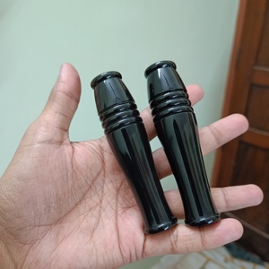 Mango de herramienta de cuerno de búfalo, acabado liso negro, pulido a mano, para taller de reparación y uso personalizado - Product Image 1