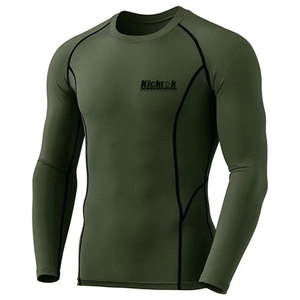 Chemise de protection respirante professionnelle en tissu Spandex/Polyester conçue pour le confort, la flexibilité et les performances en entraînement intense - Product Image 1