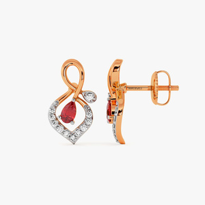 Women's 10K/14K/18K <b>Solid</b> Gold & 925/935 <b>Silver</b> Stud <b>Earrings</b> with Emerald Luxury Main Stone Prong Setting for Wedding - Product Image 3