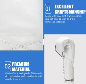 Gants de boxe à lacets de qualité supérieure pour entraînement de boxeur, avec logo personnalisé, pour la gym et le fitness, 14oz, 10oz, 16oz - Product Image 4
