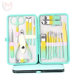 Stainless Steel 18-Piece Luxury Beauty <b>Nail</b> Clippers <b>Set</b> with Box Portable Pedicure & Manicure Tools for Men Women Children - Product Image 1