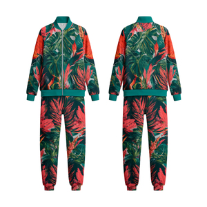 Conjunto deportivo moderno que combina comodidad y estilo, chándales estampados para mujer, tela duradera y transpirable para entrenamiento y uso casual. - Product Image 2