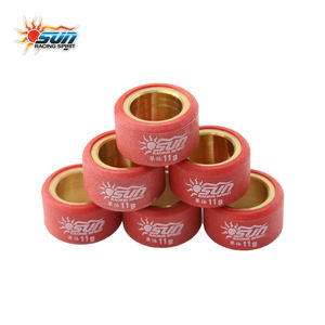 SUN Nuevo Juego de 6 Pesas de Rodillo de Polea de 18x14mm 11G para Scooter BEAT/ICON, Sistema CVT Taiwan Smooth Ride, Reequipamiento/Actualización - Product Image 1