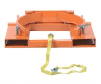 Pince de levage robuste pour fûts de 55 gallons, en acier lourd, pour chariots élévateurs