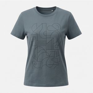 Camiseta Unisex de Algodón Jersey, Transpirable, a la Moda, Estilo Casual de Verano, con Decoración de Logotipo con Orificios, para Hombre y Mujer, Nuevo Estilo - Product Image 1
